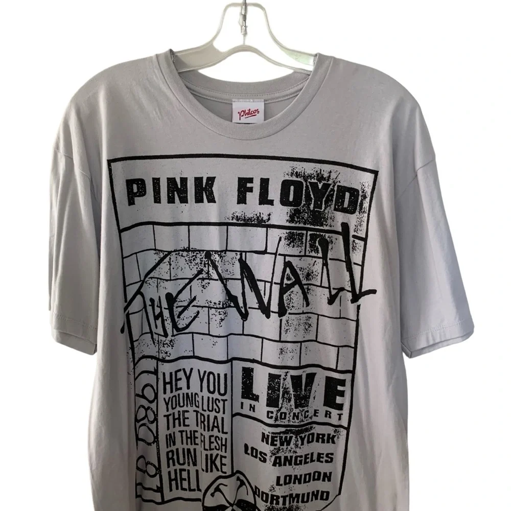 2000s Pink Floyd The Wall Graphic Band T Shirt Grey & Black Festival Sz XL NWOT - Picture 3 of 11